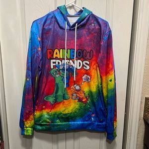 New Rainbow Friends Adult Pullover Hoodie Size XL